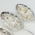 4x Queen Anne Pattern Repousse Berry Bowl Serving Spoons Silver Plated Epns (#61985) 3