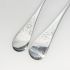 2x Floral Handle Berry Bowl Serving Spoons Silver Plated Epns Old English (#61989) 3