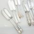 Matched Pattern Pairs Of Butter Spreaders Silver Plated Antique & Vintage (#61992) 2