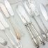 Matched Pattern Pairs Of Butter Spreaders Silver Plated Antique & Vintage (#61992) 3