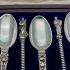 Antique Cased Set Of 12 Apostle Spoons - Cast Silver Probably Hanau White Metal (#99468) 4