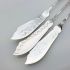 3x Matching Pattern Butter Spreaders - Silver Plated Epns Antique (#99484) 3