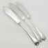 3x Matching Pattern Butter Spreaders - Silver Plated Epns Antique (#99484) 4