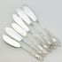 6x Matching Pattern Butter Spreaders - Ornate Antique Silver Plated Epns (#99488) 6
