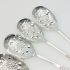 Gadroon Pattern - 6x Berry Bowl Serving Spoons Epns Silver Plated (#99493) 4