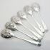 Gadroon Pattern - 6x Berry Bowl Serving Spoons Epns Silver Plated (#99493) 5