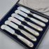 Fabulous Set Of 6 Mother Of Pearl Caviar Spreaders - Antique (#99498) 2