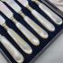 Fabulous Set Of 6 Mother Of Pearl Caviar Spreaders - Antique (#99498) 4