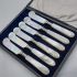 Fabulous Set Of 6 Mother Of Pearl Caviar Spreaders - Antique (#99498) 5