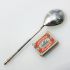 Large Russian Serving Spoon Silver Niello Antique (#99500) 6
