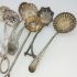 10x Lovely Antique Sifting / Straining Ladles - Silver Plated (#99507) 2
