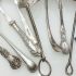 10x Lovely Antique Sifting / Straining Ladles - Silver Plated (#99507) 5