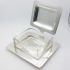 Quality Silver Plated & Heavy Cut Glass Lidded Butter / Sardine Box Maple & Co (#99514) 2