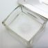 Quality Silver Plated & Heavy Cut Glass Lidded Butter / Sardine Box Maple & Co (#99514) 5