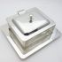Quality Silver Plated & Heavy Cut Glass Lidded Butter / Sardine Box Maple & Co (#99514) 7
