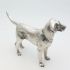 Well Modeled Heavy Silver Plated Black Lab Retriever Dog Ornament / Paperweight (#99515) 2
