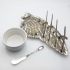 Very Unusual Bird Wing & Feathers Novelty Toast Rack Antique Silver Plated (#99522) 6