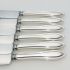 Set Of 6 Universal Stainless Palette Dinner Knives Silver Plated Handles Antique (#99563) 4