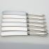 Set Of 6 Universal Stainless Palette Dinner Knives Silver Plated Handles Antique (#99563) 5