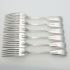 Odlum Crest Set Of 6 Fiddle Thread Dinner Forks Silver Plated Antique (#99566) 4