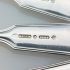 Odlum Crest Set Of 6 Fiddle Thread Dessert Spoons Silver Plated Antique (#99568) 4