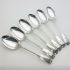 Odlum Crest Set Of 6 Fiddle Thread Dessert Spoons Silver Plated Antique (#99568) 6