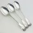 Odlum Crest Set Of 7 Fiddle Thread Dessert Spoons Silver Plated Antique (#99569) 7