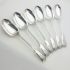 Odlum Crest Set Of 6 Fiddle Thread Table Spoons Silver Plated Antique (#99570) 4