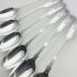 Odlum Crest Set Of 6 Fiddle Thread Table Spoons Silver Plated Antique (#99570) 7