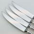 Dubbary Pattern - Set Of 4 Steak Knives - Silver Plated Handles Vintage Cutlery (#99572) 3