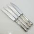Dubbary Pattern - Set Of 4 Steak Knives - Silver Plated Handles Vintage Cutlery (#99572) 5