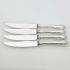 Dubbary Pattern - Set Of 4 Steak Knives - Silver Plated Handles Vintage Cutlery (#99572) 7