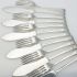 Harley Pattern -  6x Pairs Of Fish Eaters - Silver Plated Vintage Sheffield Epns (#99581) 2