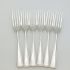 Harley Pattern -  6x Pairs Of Fish Eaters - Silver Plated Vintage Sheffield Epns (#99581) 4