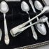 Angora Orange Blossom Pattern Spoons & Tongs Silver Plated Epns Cased Set (#99586) 2