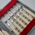 De Montfort Sheffield Cased Fish Eater Set Faux Bone Handles Chrome Plated (#99588) 3