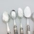 7x Jam & Cream Spoons - Mother Of Pearl Handle Silver Plate Epns (#99592) 2
