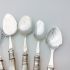 7x Jam & Cream Spoons - Mother Of Pearl Handle Silver Plate Epns (#99592) 3