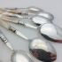 7x Jam & Cream Spoons - Mother Of Pearl Handle Silver Plate Epns (#99592) 5