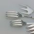 4x Mother Of Pearl Handle Sardine Pickle Meat Forks Silver Plated Antique (#99595) 3