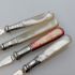 4x Mother Of Pearl Handle Sardine Pickle Meat Forks Silver Plated Antique (#99595) 5