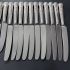Kings Pattern - Lot Of 19 Dinner Side Tea Knives Silver Plated Handles (#99626) 9