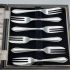 Cased Pastry Cake Forks Silver Plated Epns Vintage (#99646) 2