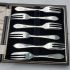 Cased Pastry Cake Forks Silver Plated Epns Vintage (#99646) 3