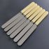 Lovely Palette Tea Butter Knives Faux Bone Handled Original Box Fenton Sheffield (#99648) 3