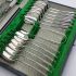 Superb Victorian Tea Time Cutlery Set - Silver Plated & Mother Of Pearl - Cased (#99675) 3