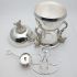 Superb Bird On Nest Egg Coddler - Silver Plated - Antique - Hutton (#99682) 3