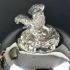 Superb Bird On Nest Egg Coddler - Silver Plated - Antique - Hutton (#99682) 5