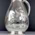 Superb Japanesque Enlightened Man & Crane Jug - Silver Plated 1875 Antique (#99699) 4