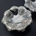 Pretty & Gleaming Small Ornate Pedestalled Dishes - Silver Plated Antique (#99710) 2